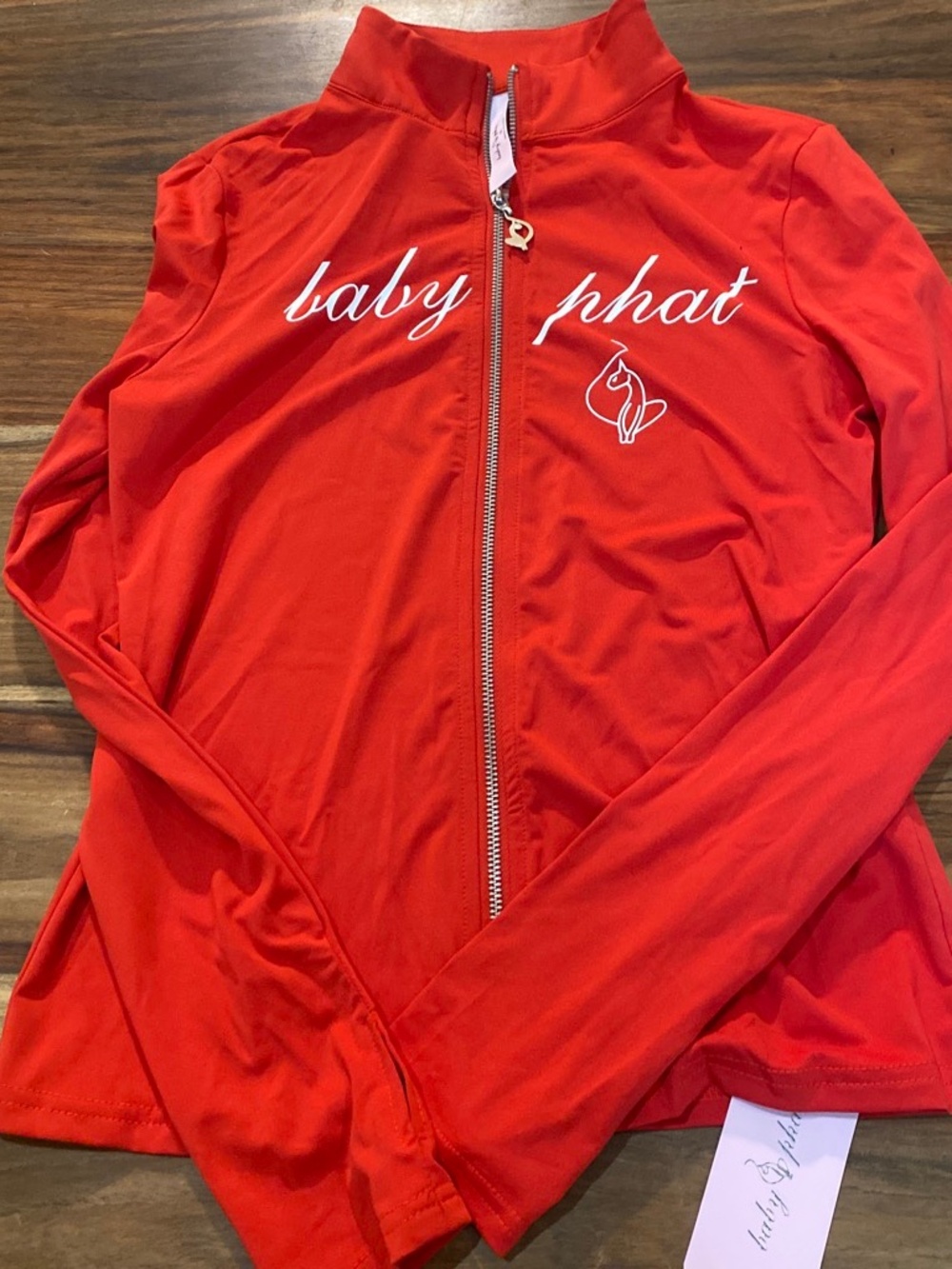 Baby Phat red zipper jacket. NWT. Size M